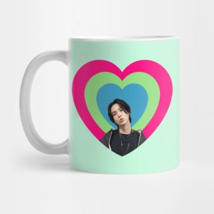 Yoongi supporting genderqueer with kissy face Mug